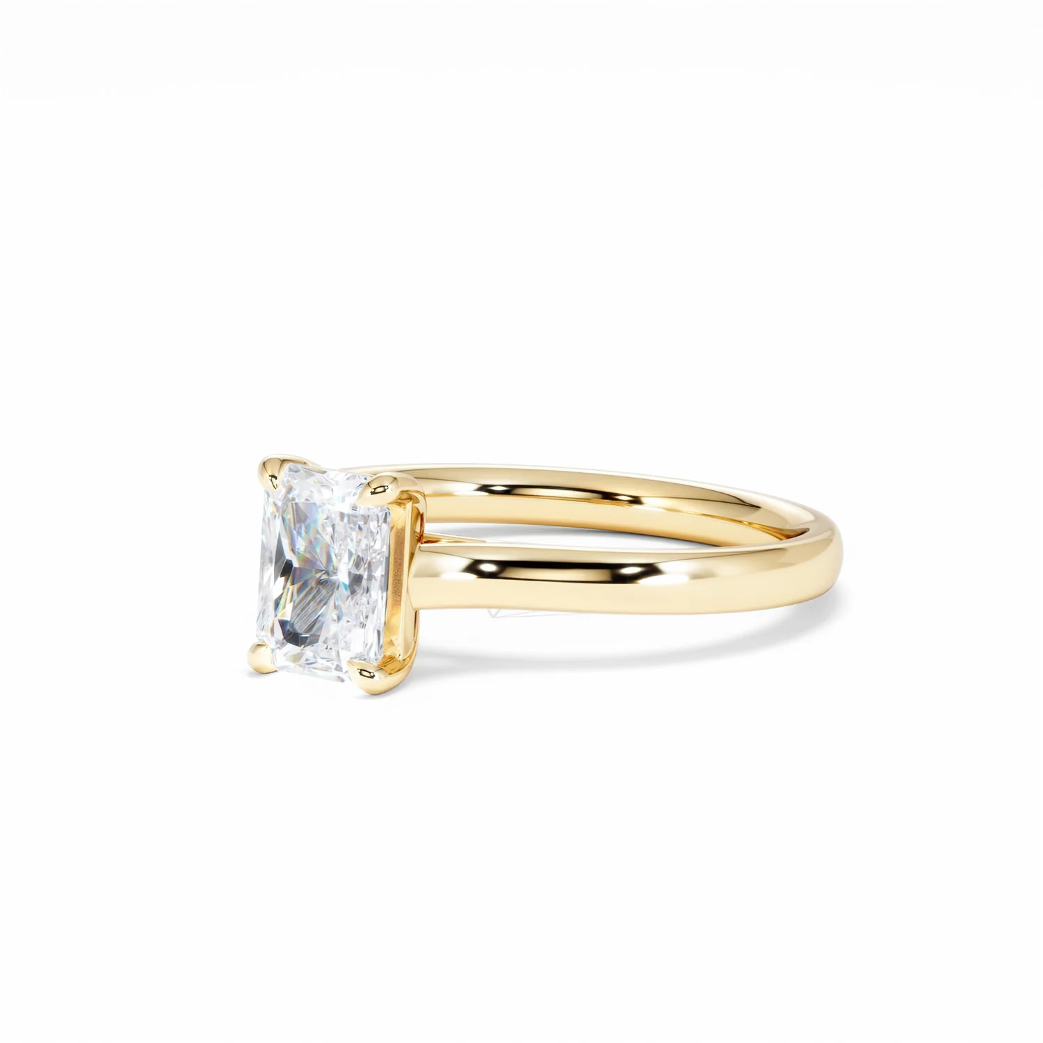 Amora Radiant 1.00ct Lab Diamond Engagement Ring F/VS1 Set in 18K Gold - Image 81