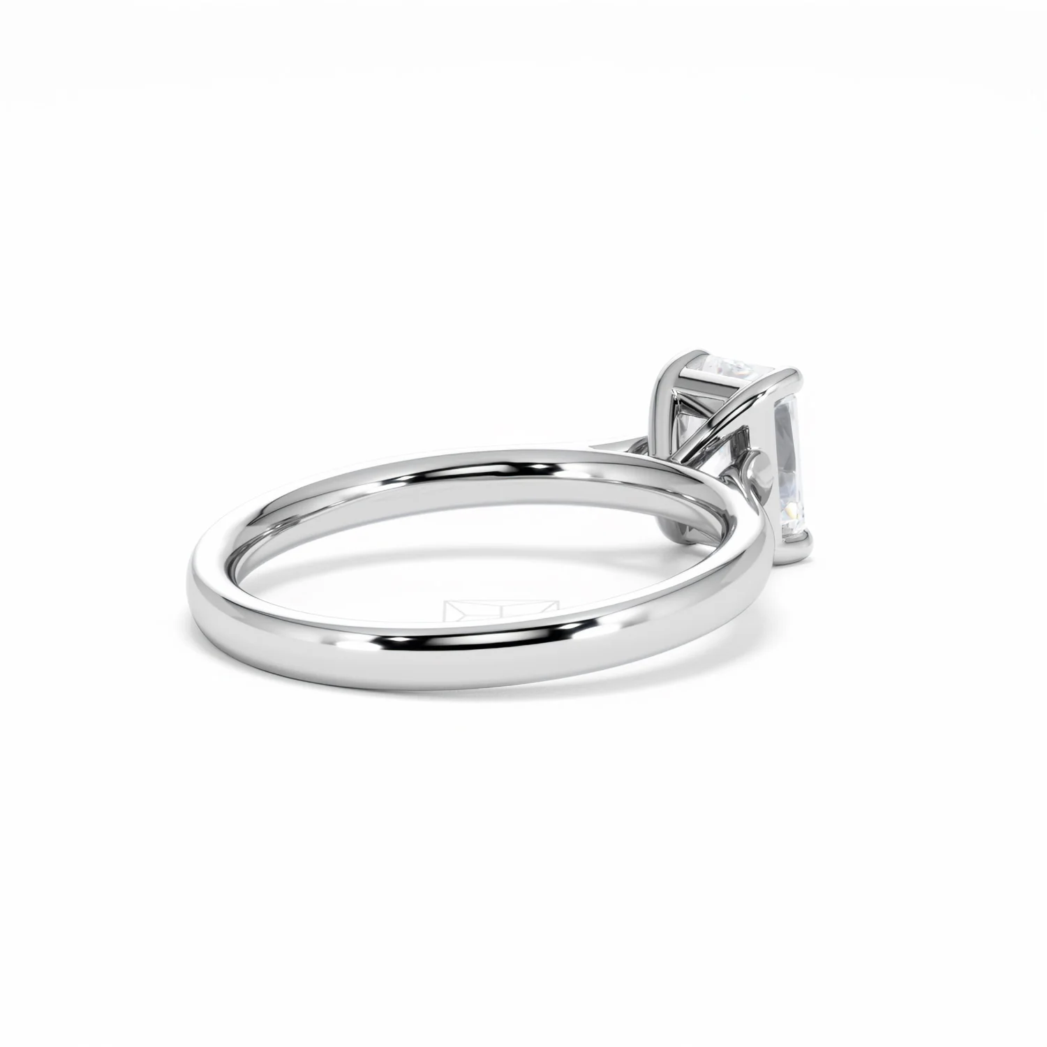 Amora Radiant 1.00ct Lab Diamond Engagement Ring F/VS1 Set in 18K White Gold - Image 40