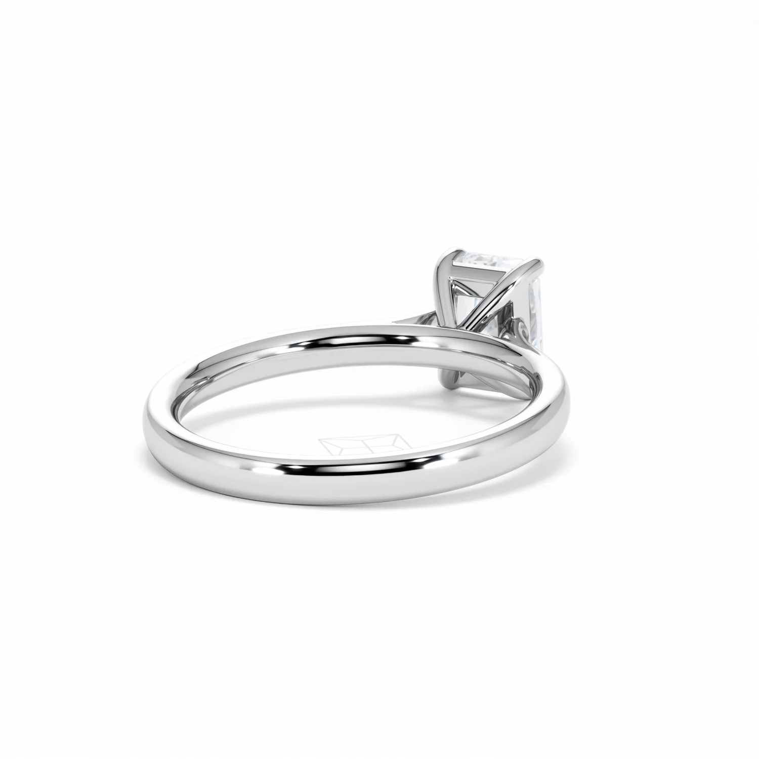 Amora Radiant 1.00ct Lab Diamond Engagement Ring F/VS1 Set in 18K White Gold - Image 43