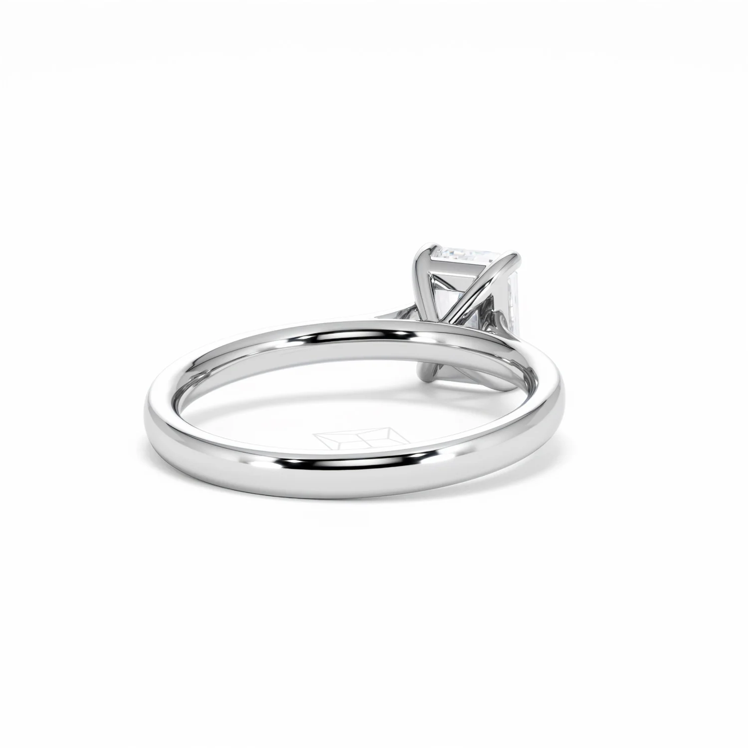 Amora Radiant 1.00ct Lab Diamond Engagement Ring F/VS1 Set in 18K White Gold - Image 44