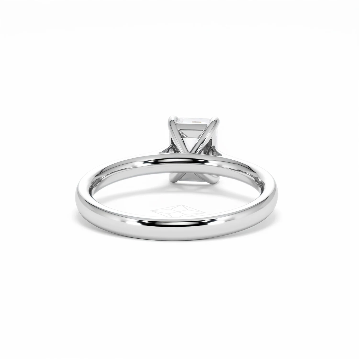 Amora Radiant 1.00ct Lab Diamond Engagement Ring F/VS1 Set in 18K White Gold - Image 48