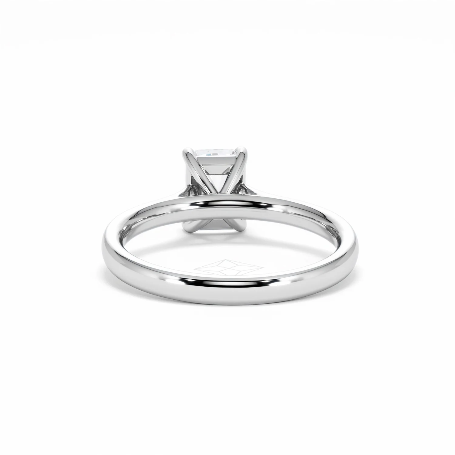 Amora Radiant 1.00ct Lab Diamond Engagement Ring F/VS1 Set in 18K White Gold - Image 51