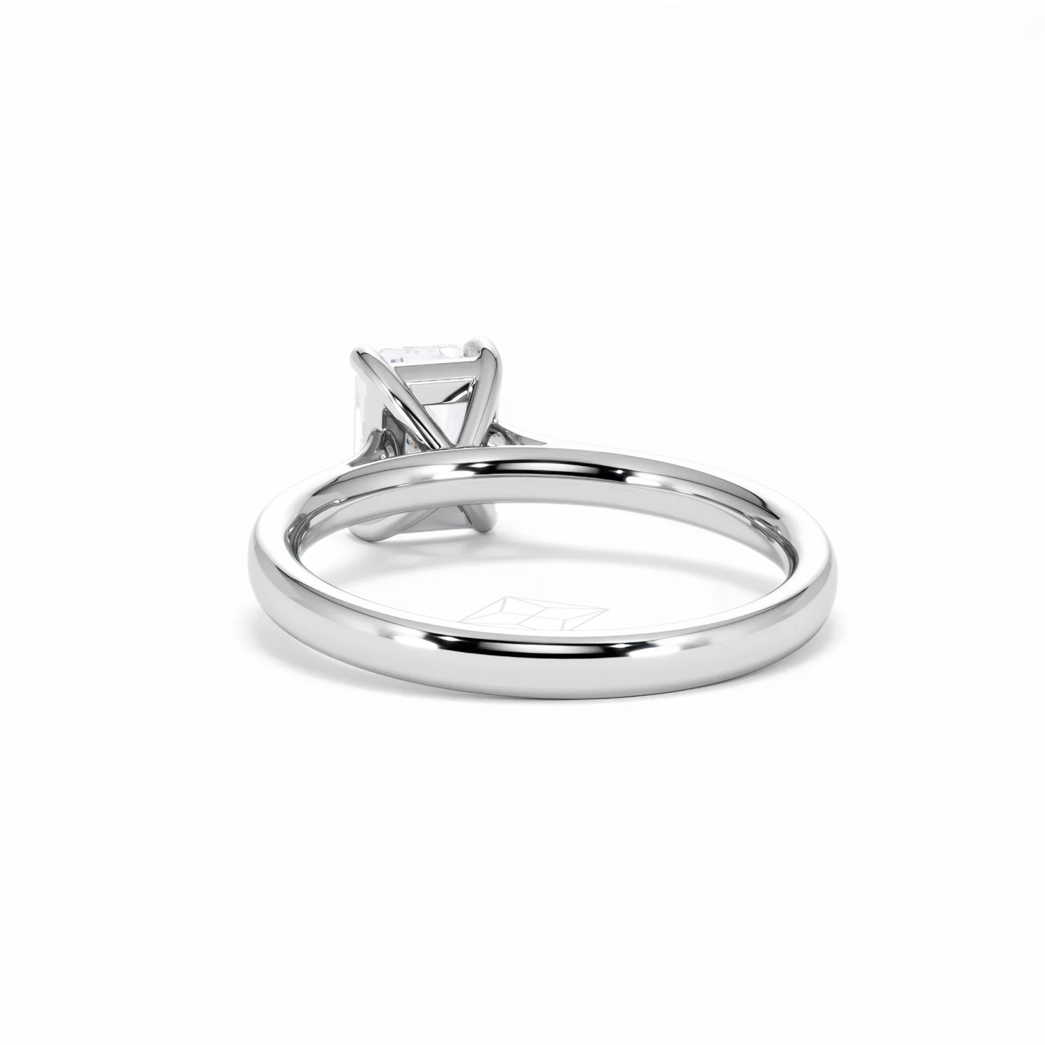Amora Radiant 1.00ct Lab Diamond Engagement Ring F/VS1 Set in 18K White Gold - Image 54