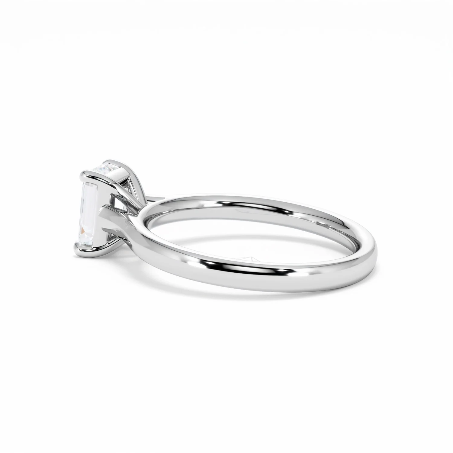 Amora Radiant 1.00ct Lab Diamond Engagement Ring F/VS1 Set in 18K White Gold - Image 65
