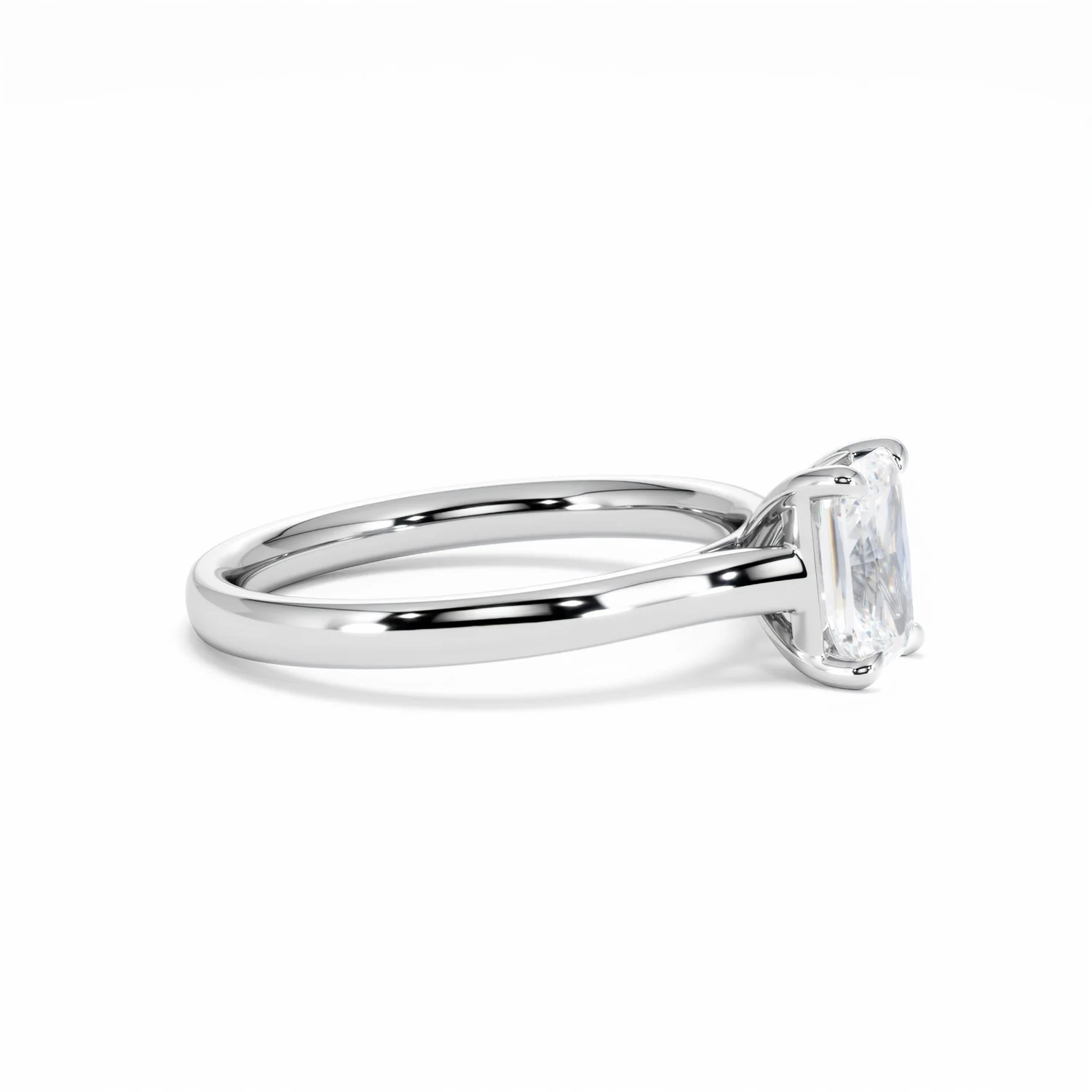 Amora Radiant 1.00ct Lab Diamond Engagement Ring F/VS1 Set in Platinum - Image 25