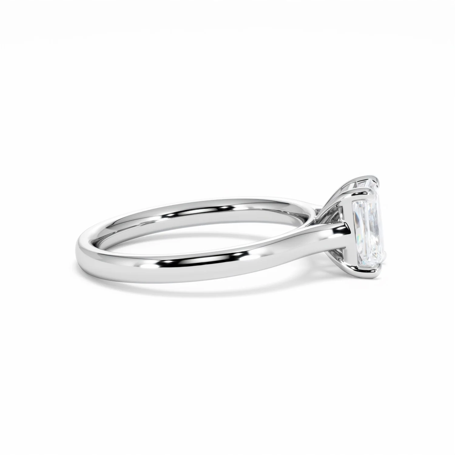 Amora Radiant 1.00ct Lab Diamond Engagement Ring F/VS1 Set in Platinum - Image 28
