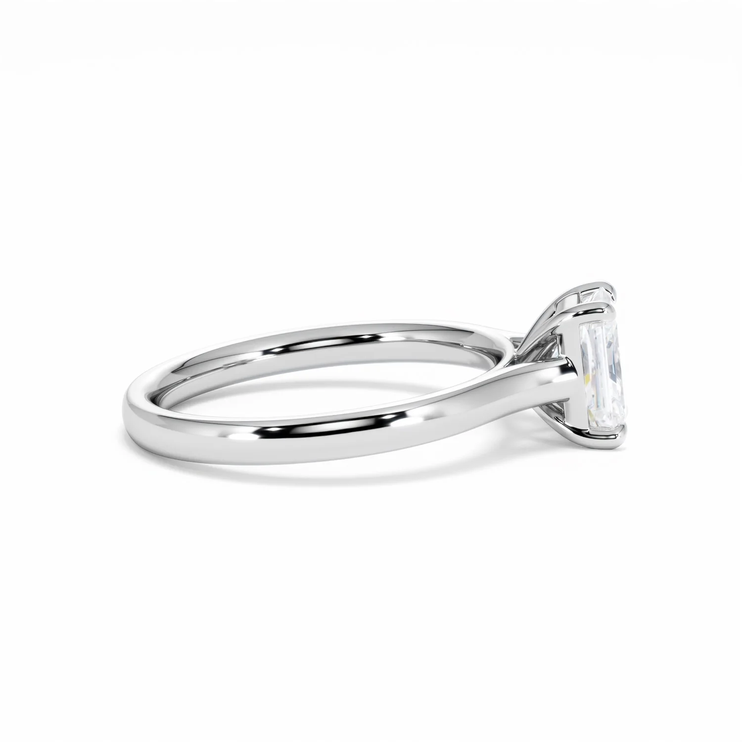 Amora Radiant 1.00ct Lab Diamond Engagement Ring F/VS1 Set in Platinum - Image 29