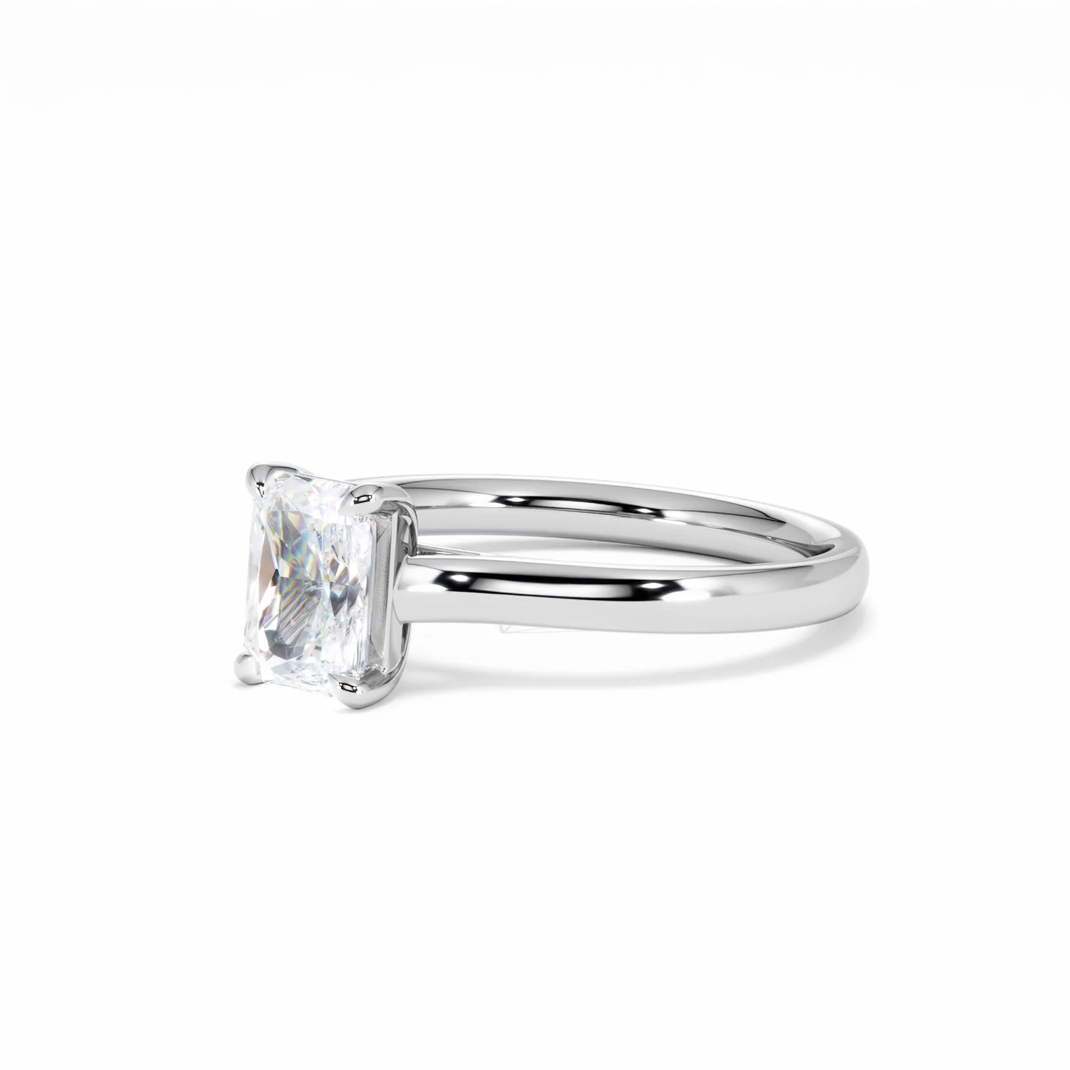 Amora Radiant 1.00ct Lab Diamond Engagement Ring F/VS1 Set in Platinum - Image 81