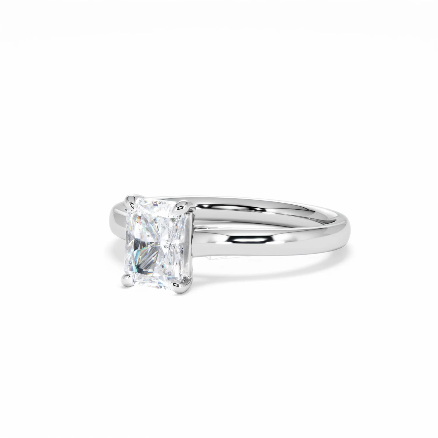 Amora Radiant 1.00ct Lab Diamond Engagement Ring F/VS1 Set in Platinum - Image 84