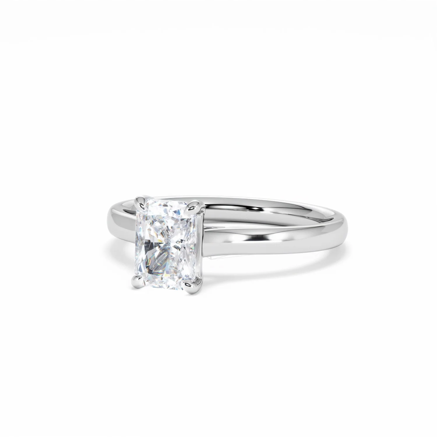 Amora Radiant 1.00ct Lab Diamond Engagement Ring F/VS1 Set in Platinum - Image 85