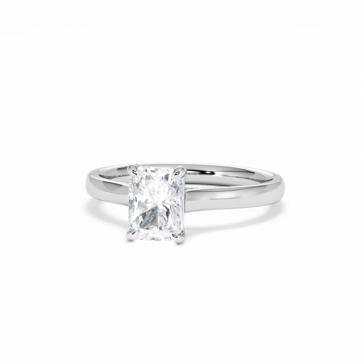Amora Radiant 1.00ct Lab Diamond Engagement Ring F/VS1 Set in Platinum - Image 87