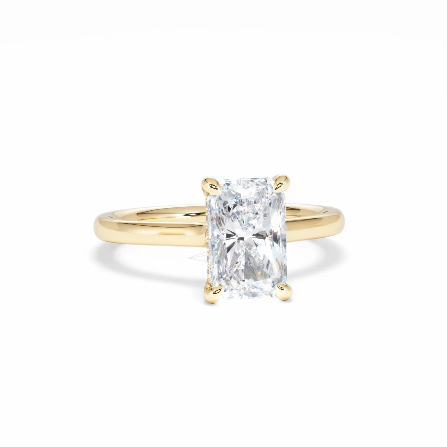 Amora Radiant 2.00ct Hidden Halo Lab Diamond Engagement Ring F/VS1 Set in 18K Gold - Image 12