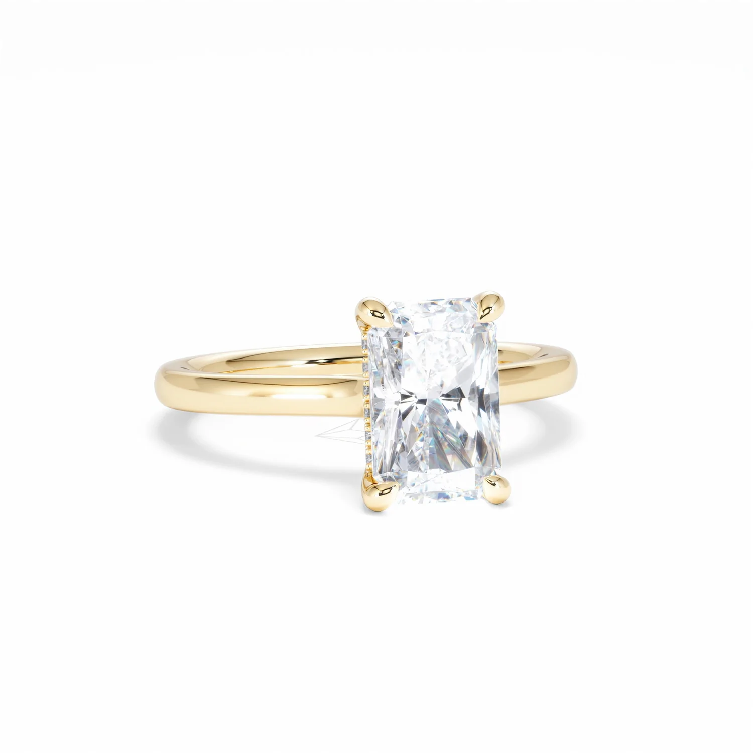 Amora Radiant 2.00ct Hidden Halo Lab Diamond Engagement Ring F/VS1 Set in 18K Gold - Image 13