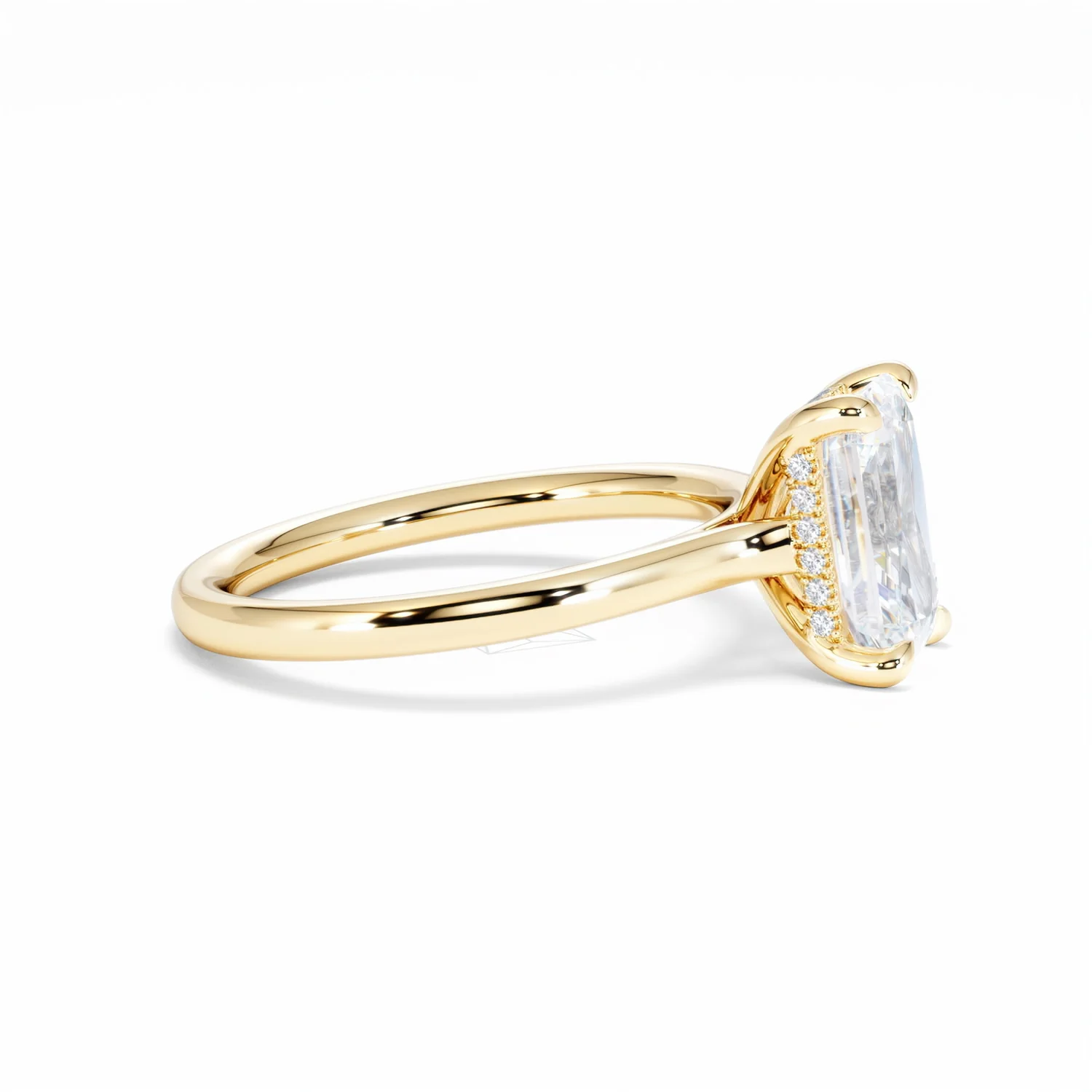 Amora Radiant 2.00ct Hidden Halo Lab Diamond Engagement Ring F/VS1 Set in 18K Gold - Image 26