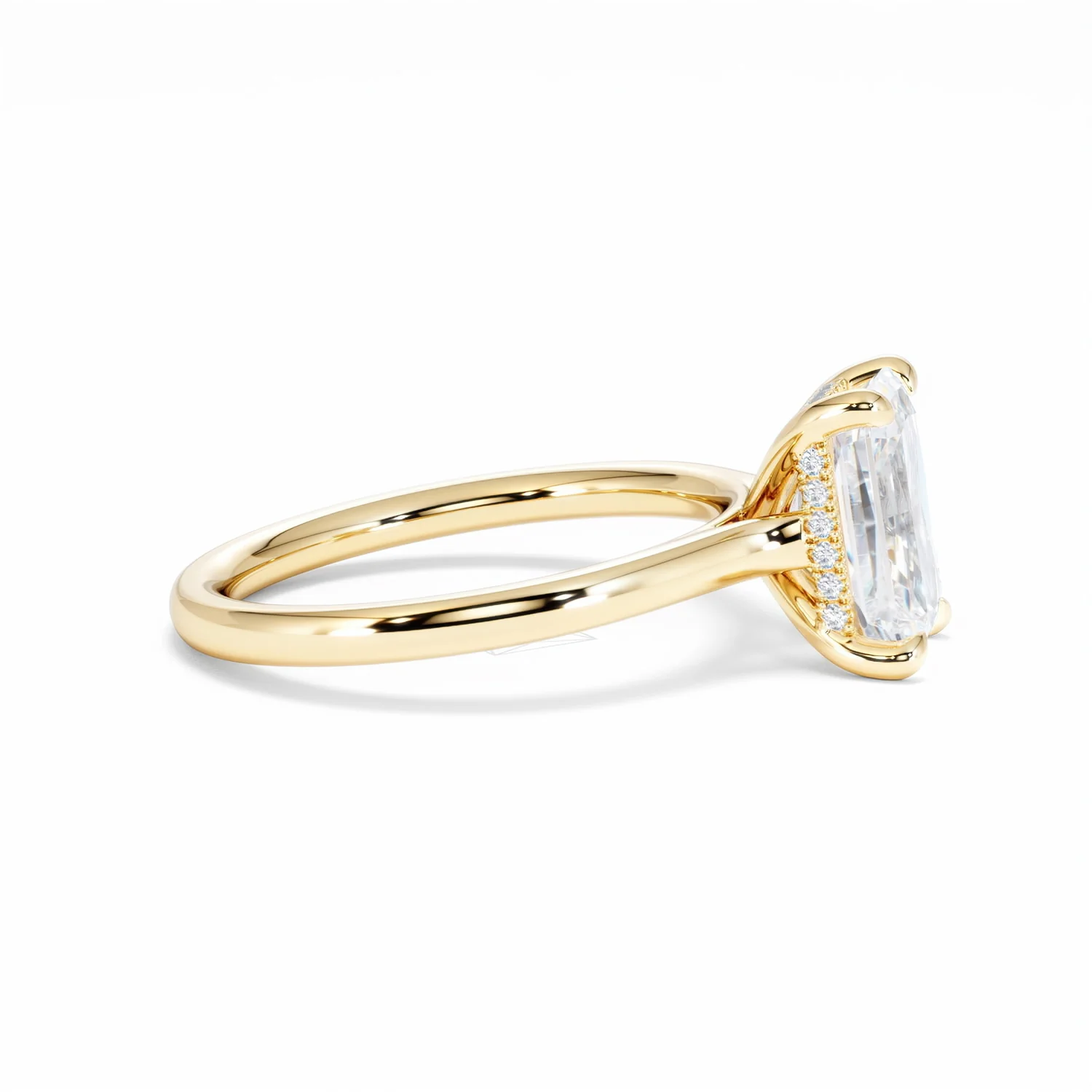 Amora Radiant 2.00ct Hidden Halo Lab Diamond Engagement Ring F/VS1 Set in 18K Gold - Image 27