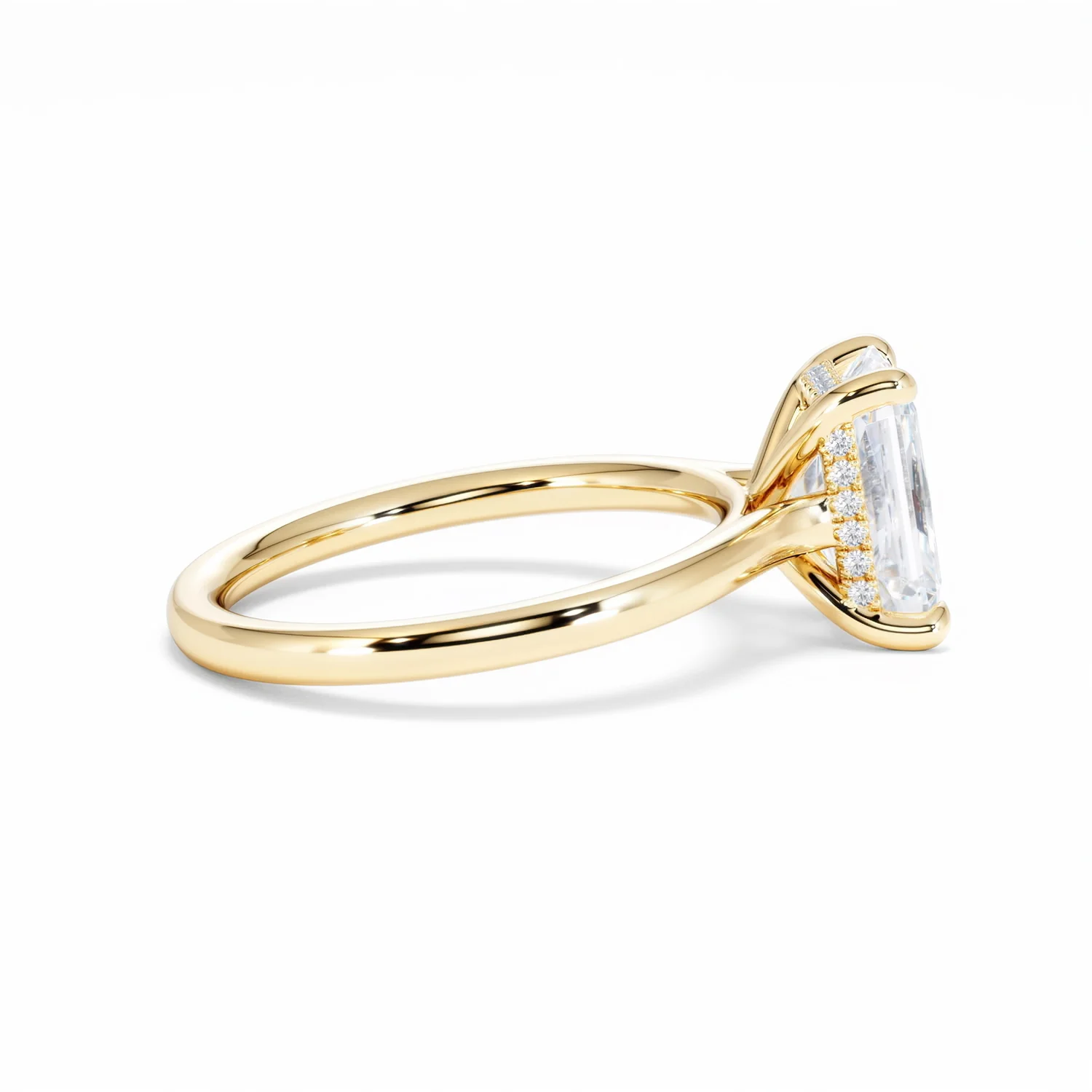 Amora Radiant 2.00ct Hidden Halo Lab Diamond Engagement Ring F/VS1 Set in 18K Gold - Image 31