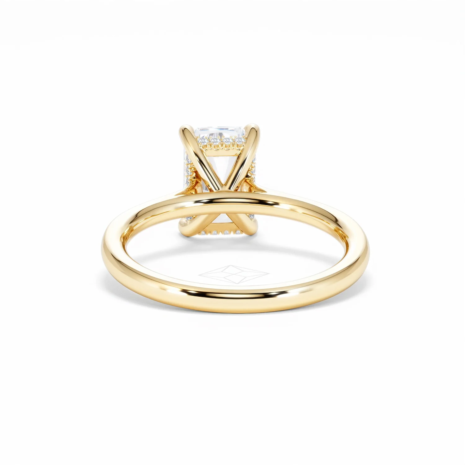 Amora Radiant 2.00ct Hidden Halo Lab Diamond Engagement Ring F/VS1 Set in 18K Gold - Image 51