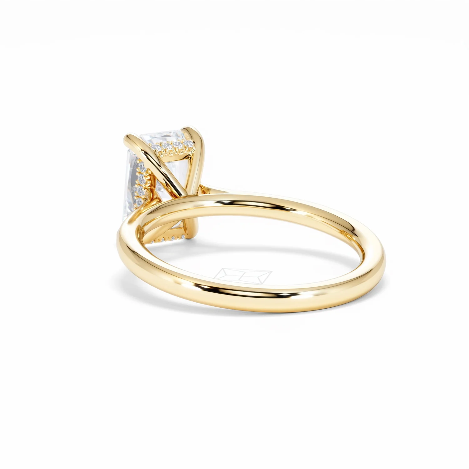 Amora Radiant 2.00ct Hidden Halo Lab Diamond Engagement Ring F/VS1 Set in 18K Gold - Image 57