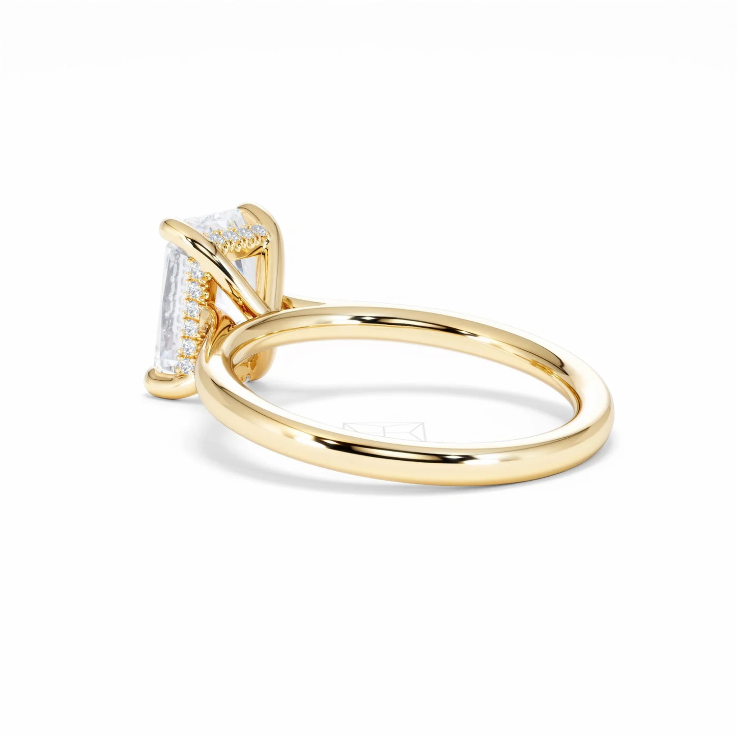 Amora Radiant 2.00ct Hidden Halo Lab Diamond Engagement Ring F/VS1 Set in 18K Gold - Image 60