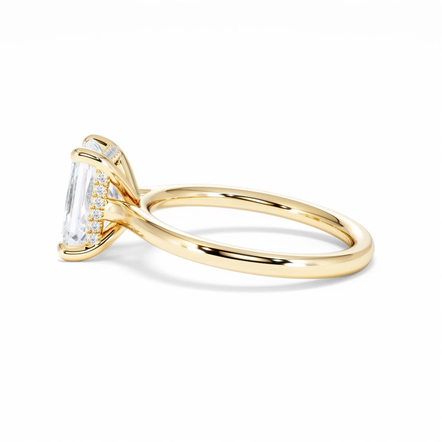 Amora Radiant 2.00ct Hidden Halo Lab Diamond Engagement Ring F/VS1 Set in 18K Gold - Image 68