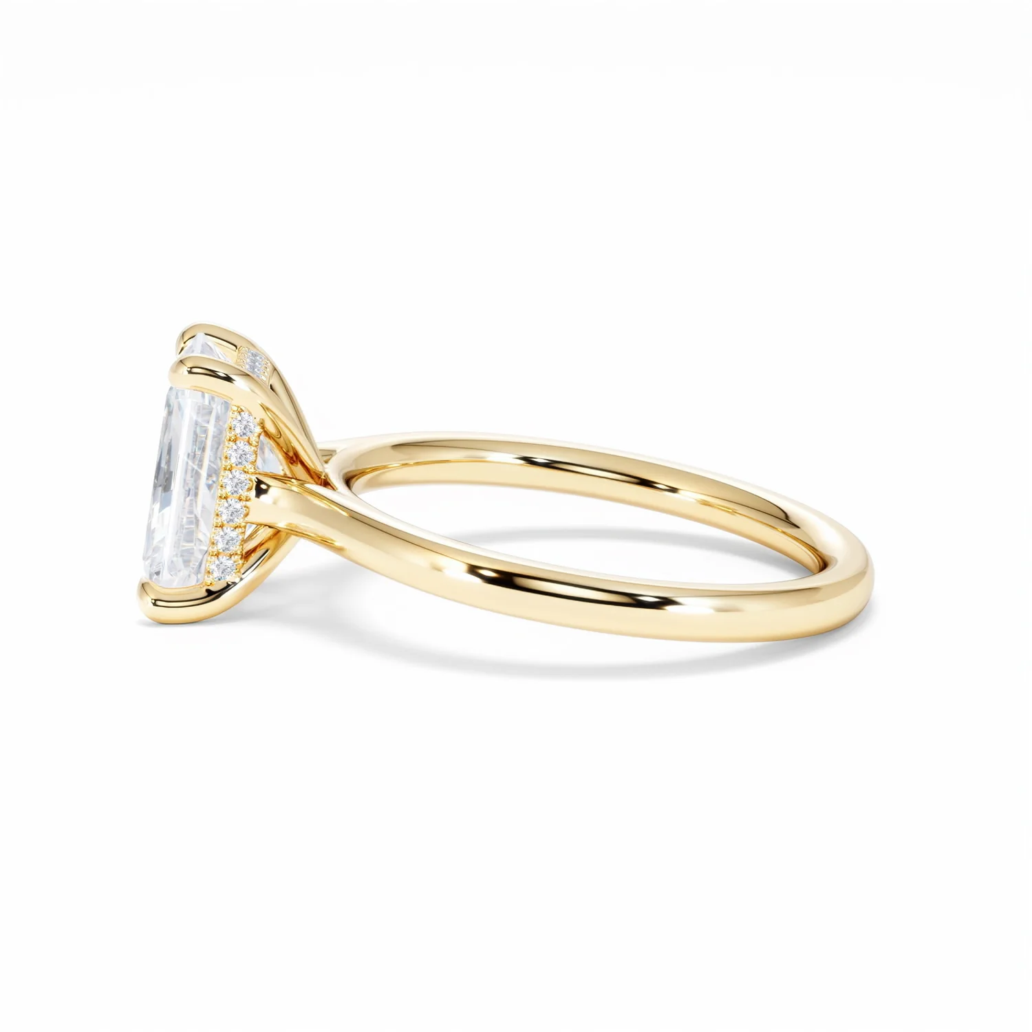 Amora Radiant 2.00ct Hidden Halo Lab Diamond Engagement Ring F/VS1 Set in 18K Gold - Image 70