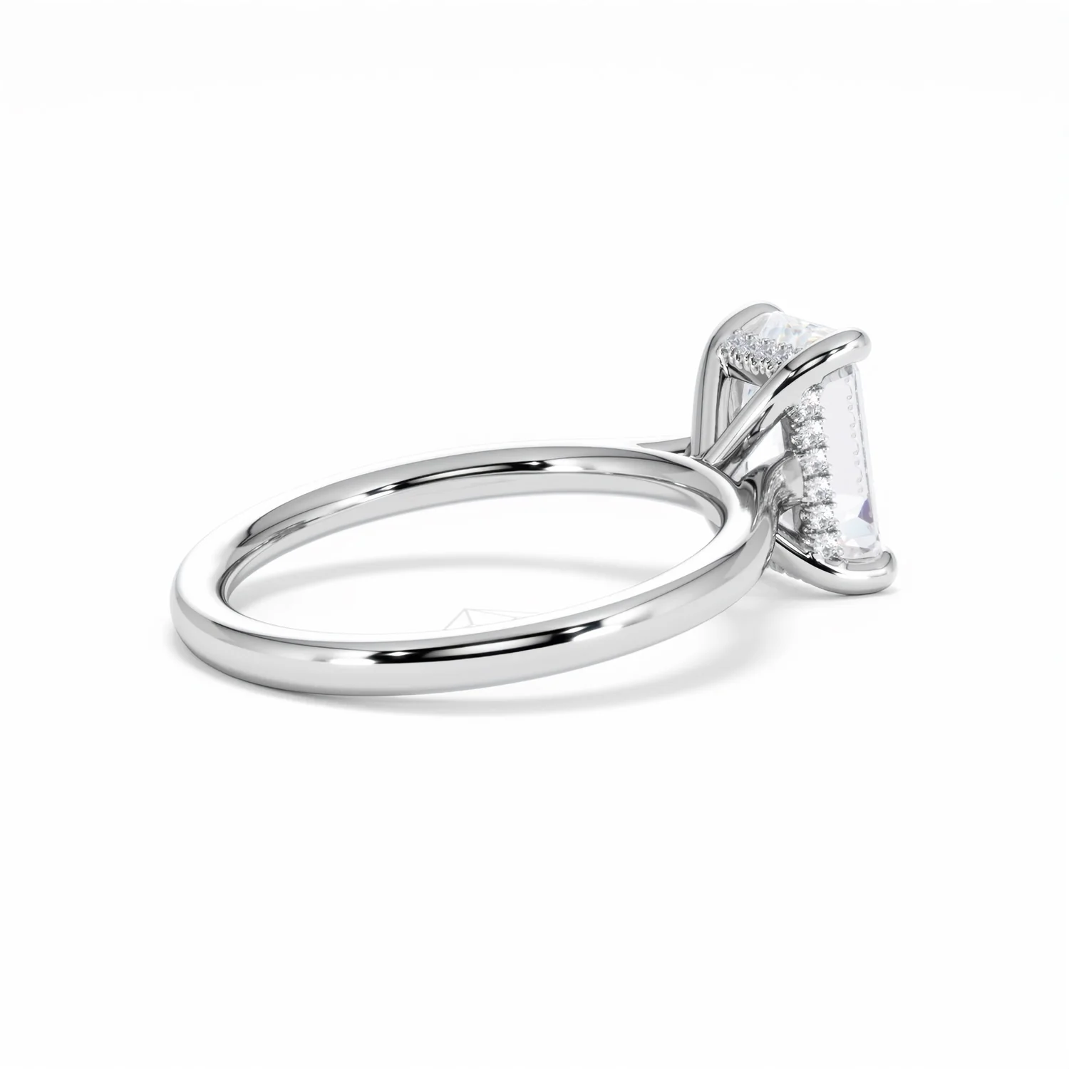 Amora Radiant 2.00ct Hidden Halo Lab Diamond Engagement Ring F/VS1 Set in 18K White Gold - Image 37