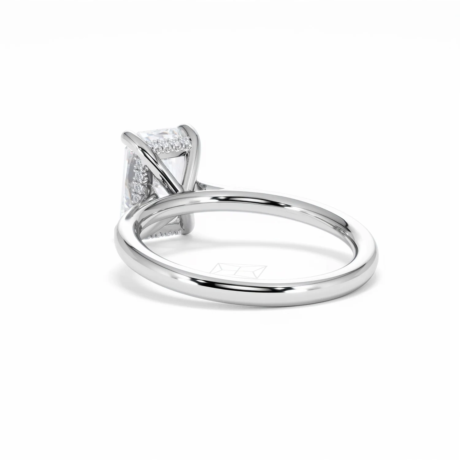 Amora Radiant 2.00ct Hidden Halo Lab Diamond Engagement Ring F/VS1 Set in 18K White Gold - Image 57