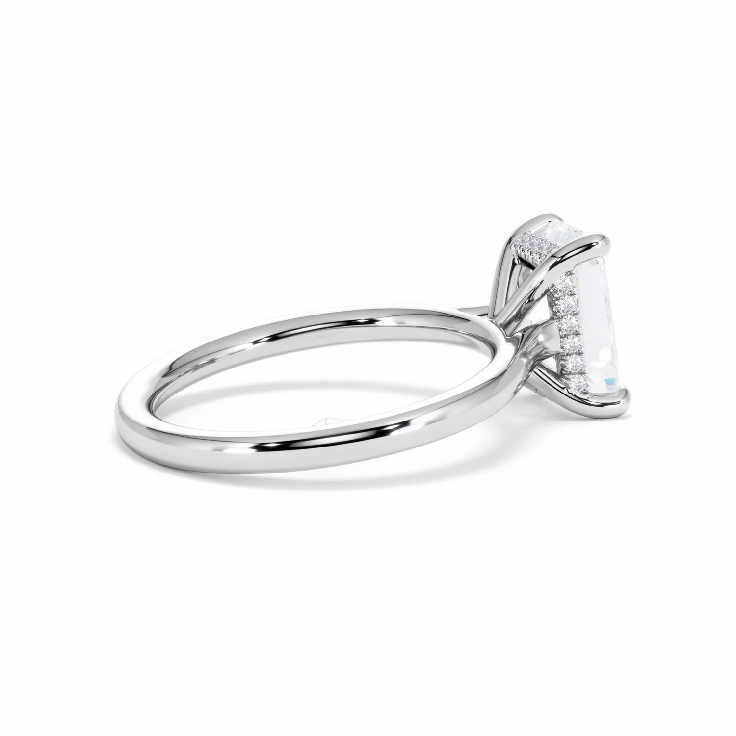 Amora Radiant 2.00ct Hidden Halo Lab Diamond Engagement Ring F/VS1 Set in Platinum - Image 35