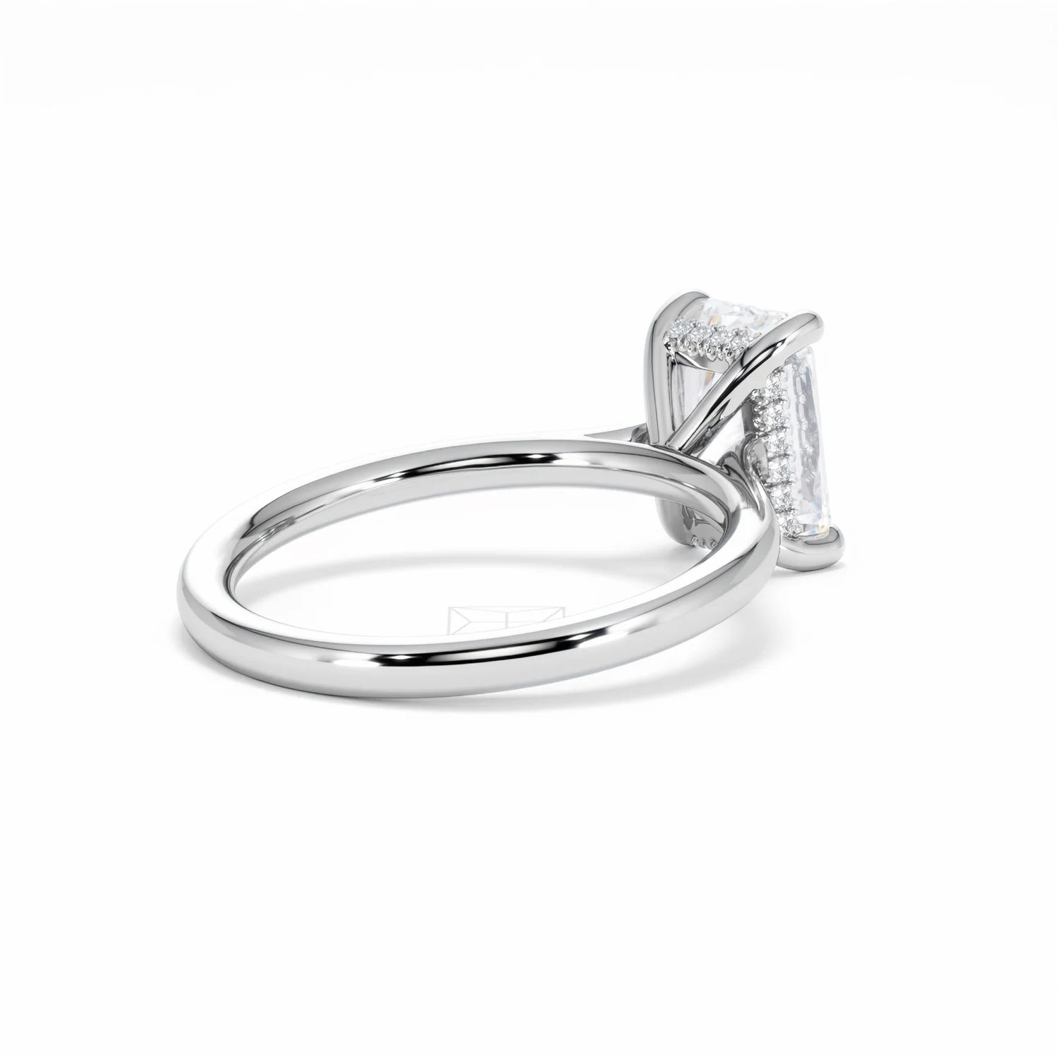 Amora Radiant 2.00ct Hidden Halo Lab Diamond Engagement Ring F/VS1 Set in Platinum - Image 40