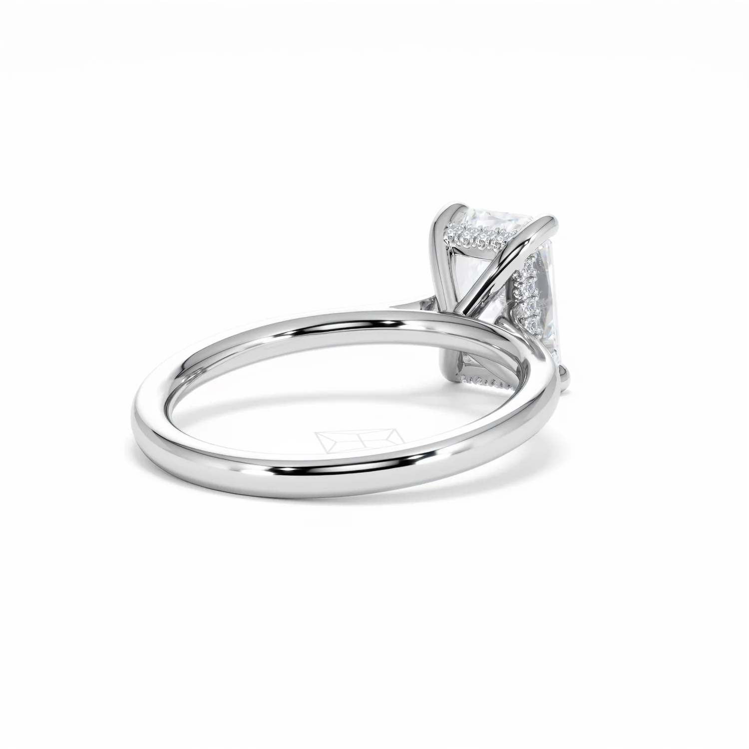 Amora Radiant 2.00ct Hidden Halo Lab Diamond Engagement Ring F/VS1 Set in Platinum - Image 42