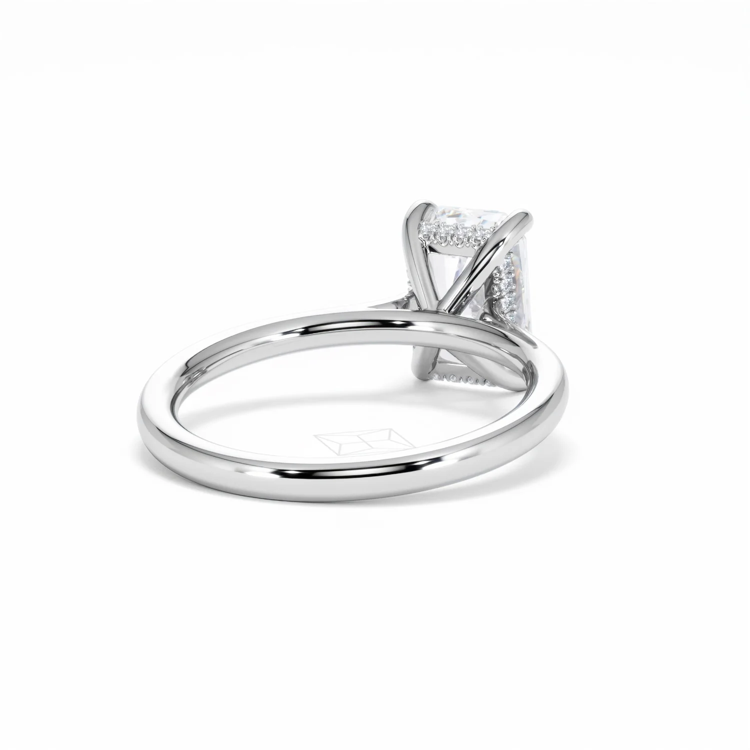 Amora Radiant 2.00ct Hidden Halo Lab Diamond Engagement Ring F/VS1 Set in Platinum - Image 44