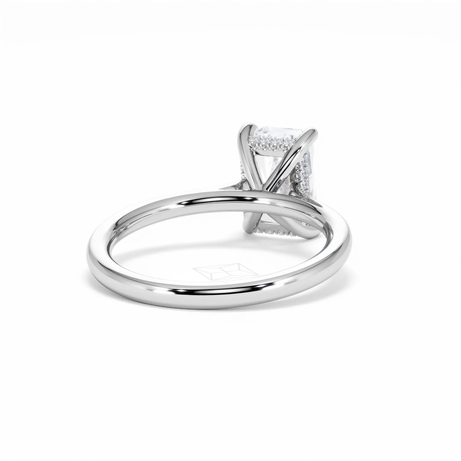 Amora Radiant 2.00ct Hidden Halo Lab Diamond Engagement Ring F/VS1 Set in Platinum - Image 45