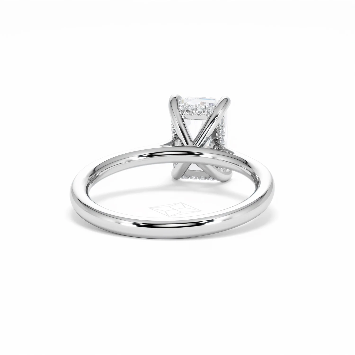 Amora Radiant 2.00ct Hidden Halo Lab Diamond Engagement Ring F/VS1 Set in Platinum - Image 47