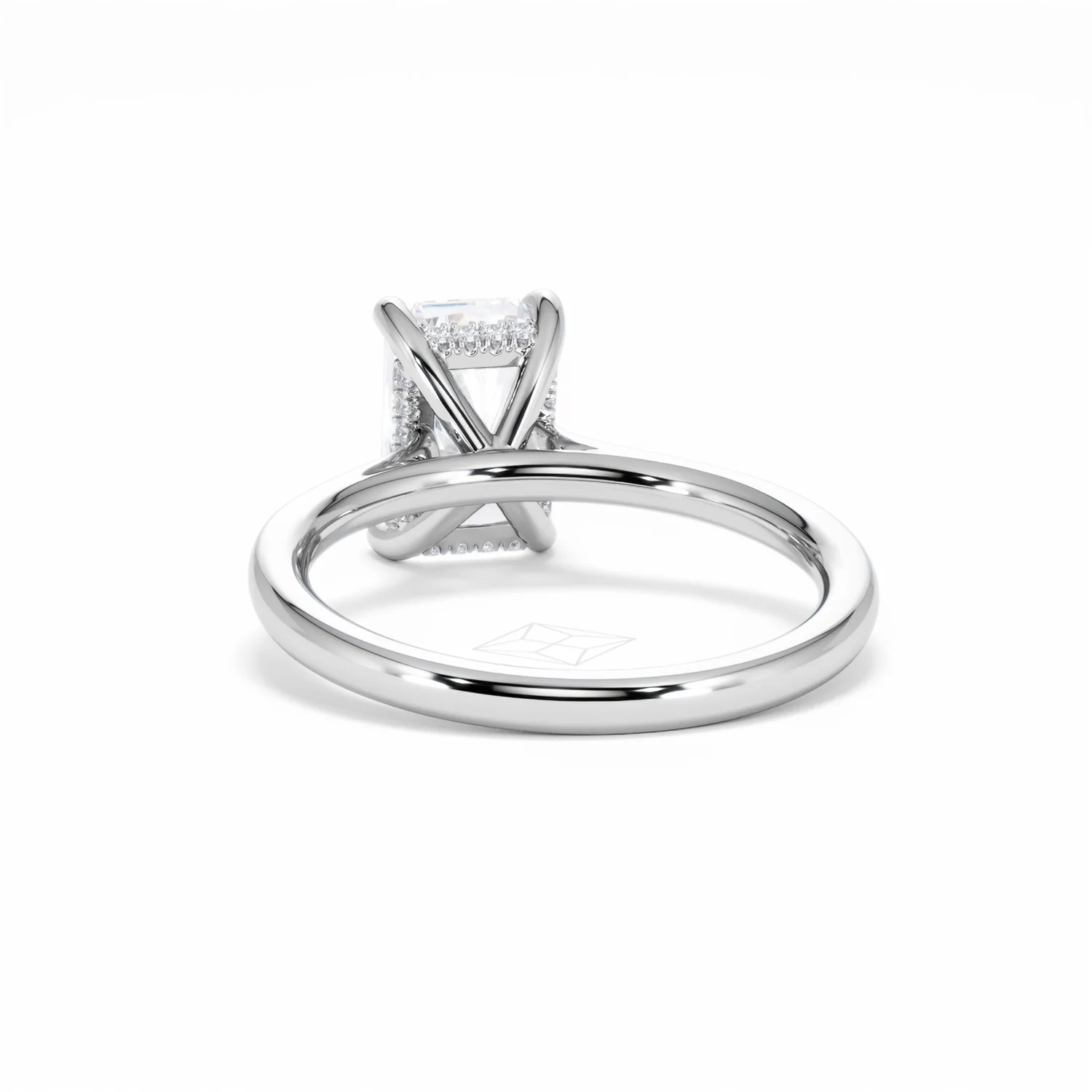 Amora Radiant 2.00ct Hidden Halo Lab Diamond Engagement Ring F/VS1 Set in Platinum - Image 53