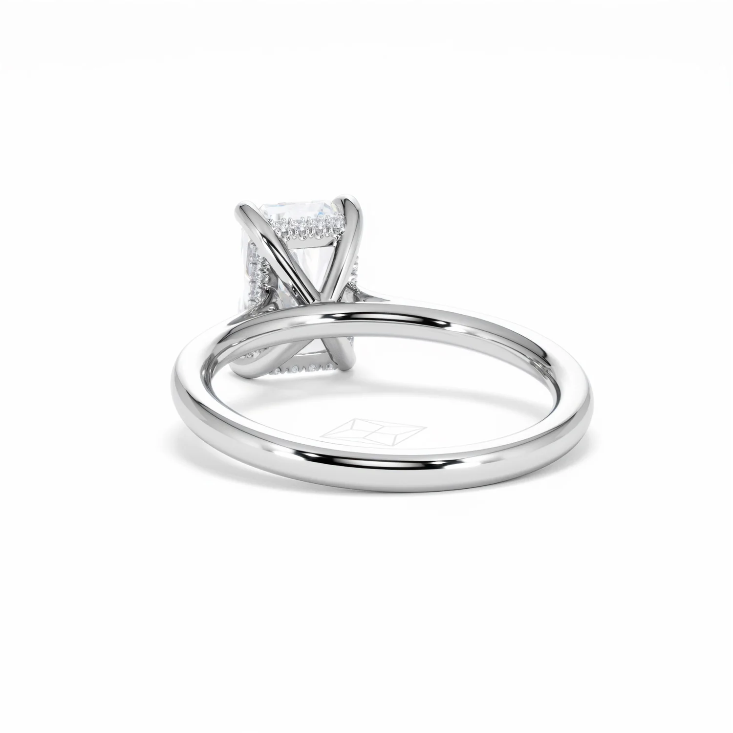 Amora Radiant 2.00ct Hidden Halo Lab Diamond Engagement Ring F/VS1 Set in Platinum - Image 54