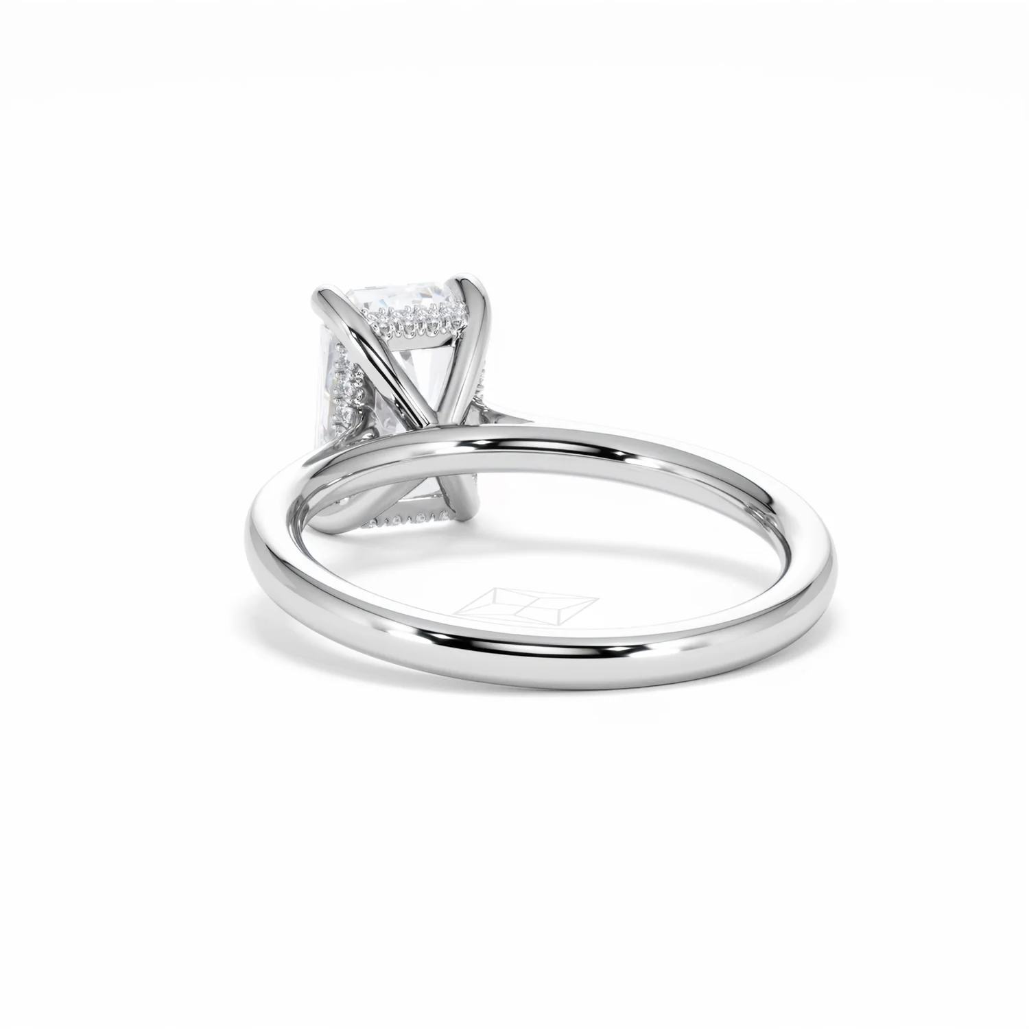 Amora Radiant 2.00ct Hidden Halo Lab Diamond Engagement Ring F/VS1 Set in Platinum - Image 55