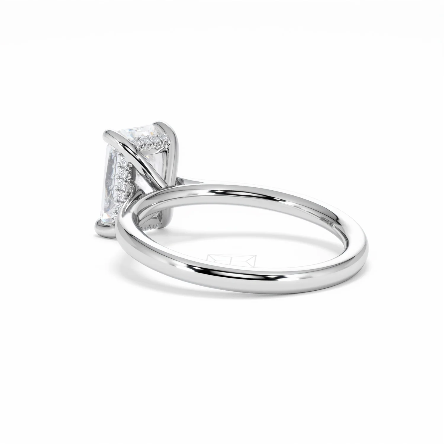 Amora Radiant 2.00ct Hidden Halo Lab Diamond Engagement Ring F/VS1 Set in Platinum - Image 59