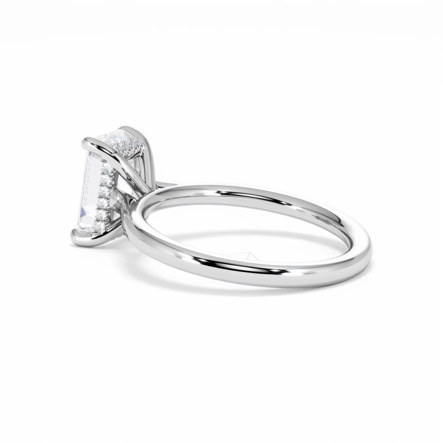 Amora Radiant 2.00ct Hidden Halo Lab Diamond Engagement Ring F/VS1 Set in Platinum - Image 63