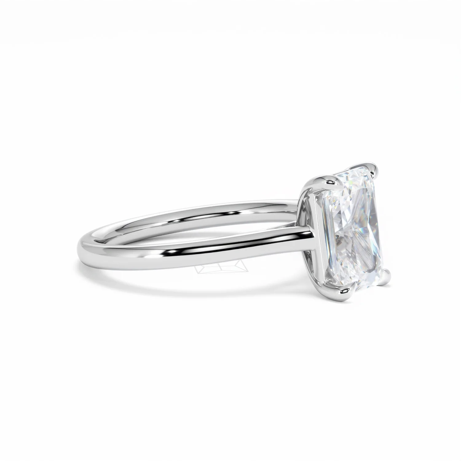 Amora Radiant 2.00ct Lab Diamond Engagement Ring F/VS1 Set in 18K White Gold - Image 22
