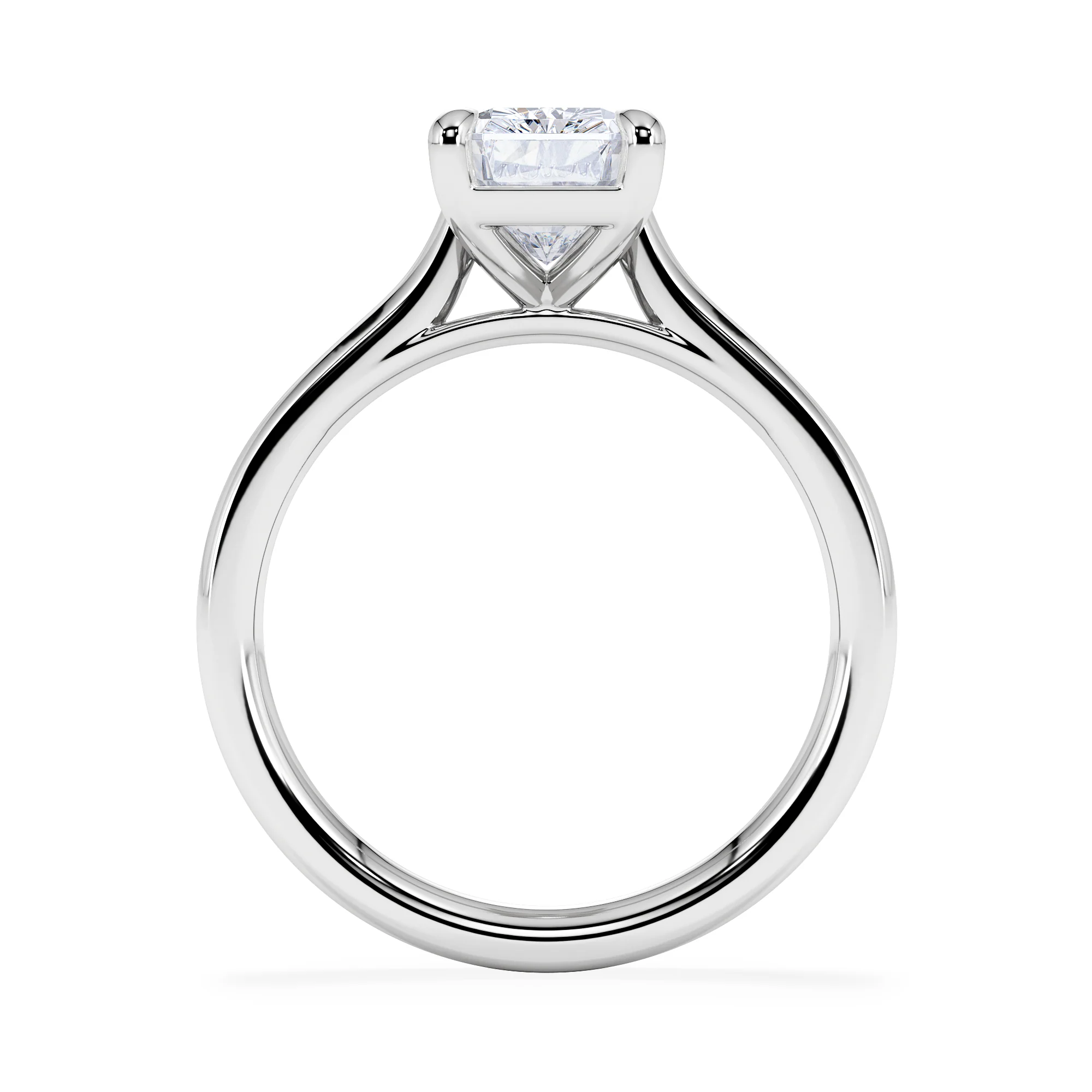 Amora Radiant 2.00ct Lab Diamond Engagement Ring F/VS1 Set in 18K White Gold - Image 3