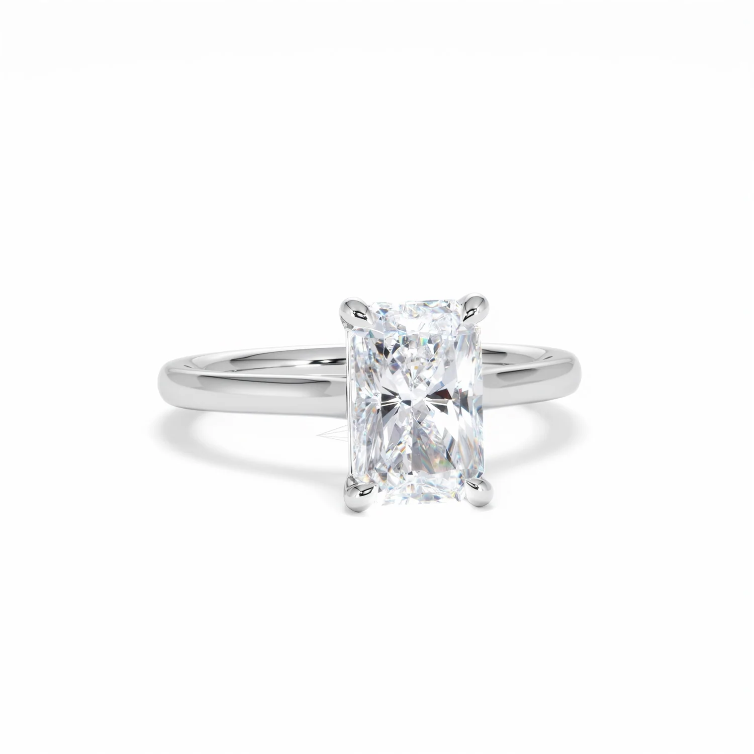 Amora Radiant 2.00ct Lab Diamond Engagement Ring F/VS1 Set in Platinum - Image 12