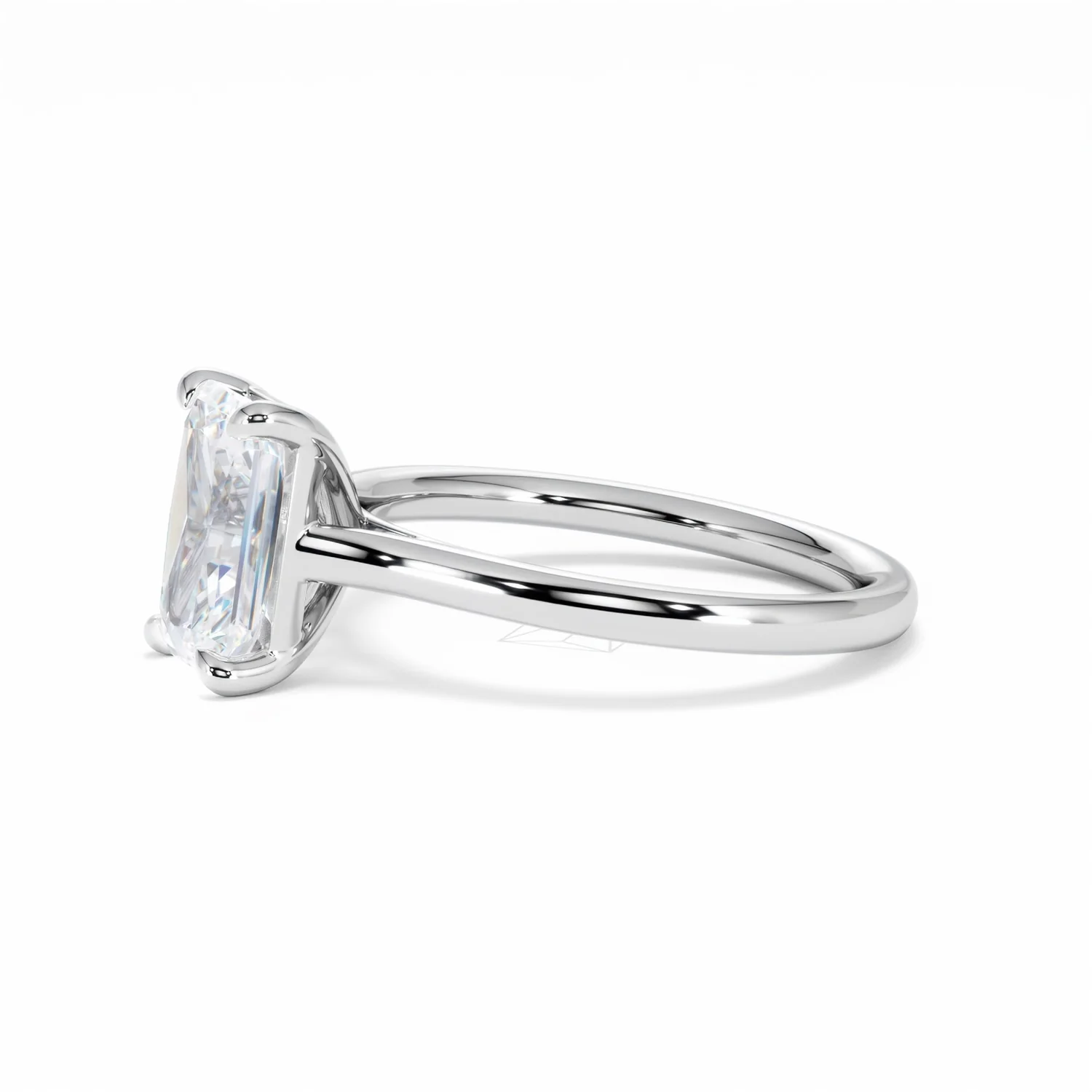 Amora Radiant 2.00ct Lab Diamond Engagement Ring F/VS1 Set in Platinum - Image 75