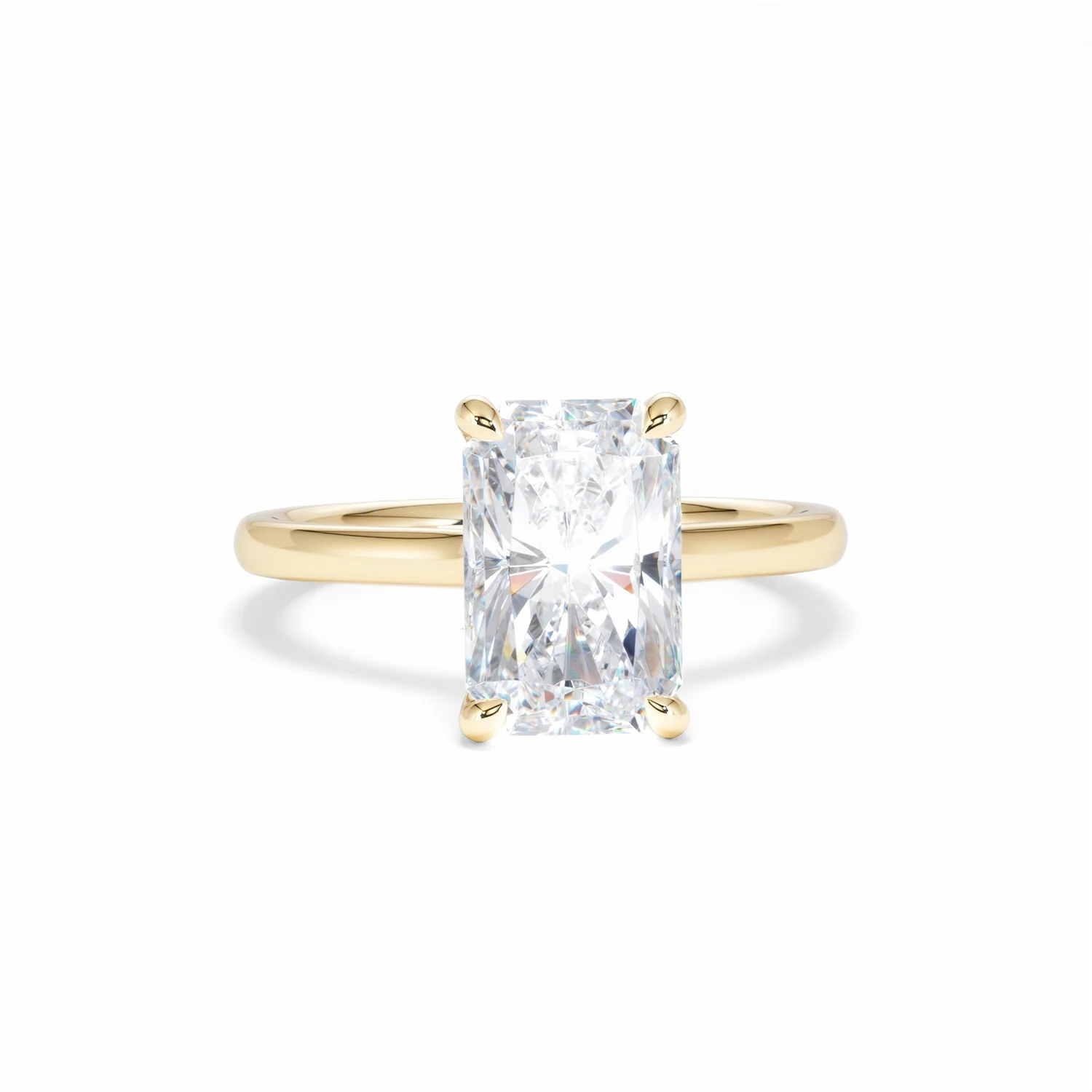 Amora Radiant 3.00ct Hidden Halo Lab Diamond Engagement Ring G/VS1 Set in 18K Gold - Image 11