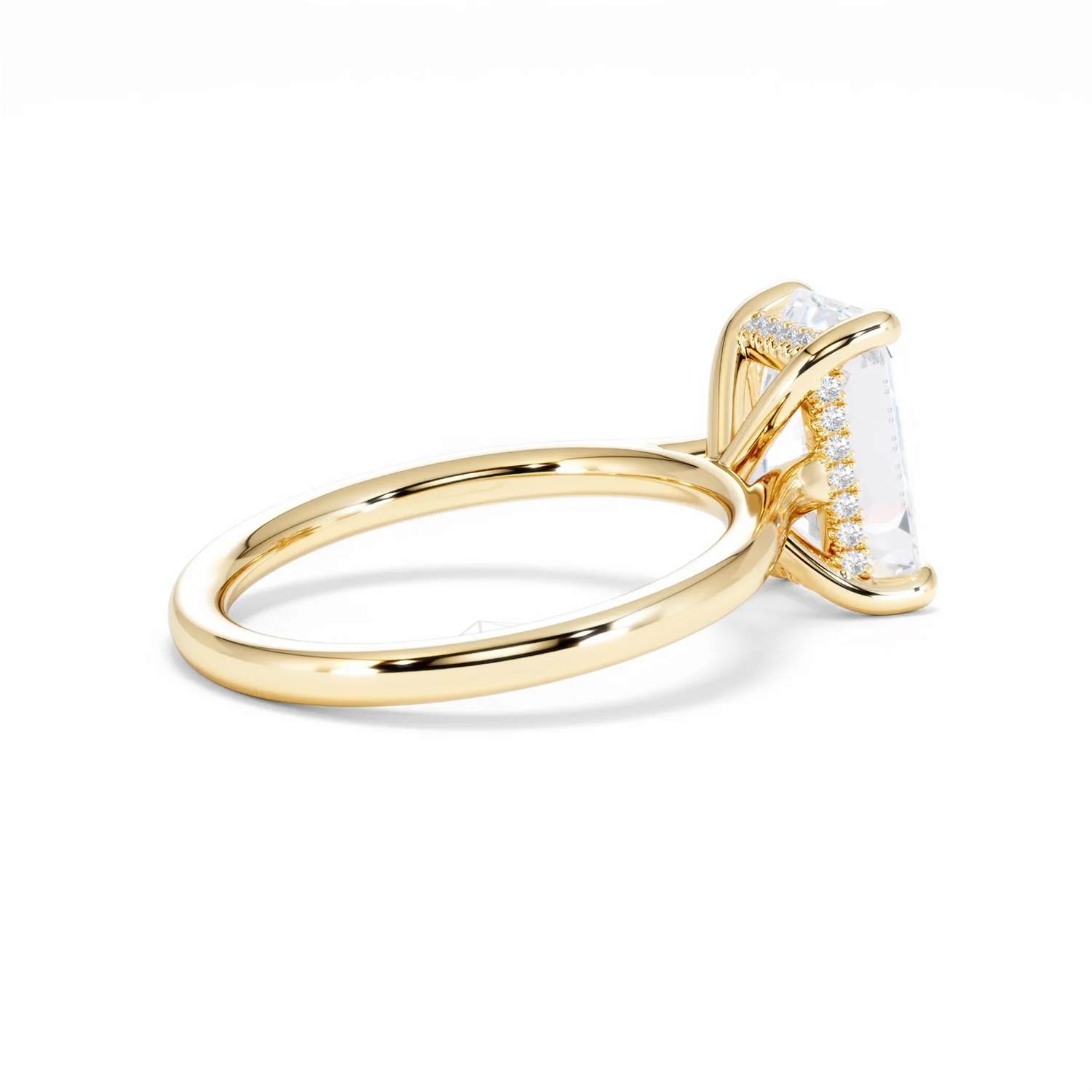 Amora Radiant 3.00ct Hidden Halo Lab Diamond Engagement Ring G/VS1 Set in 18K Gold - Image 36