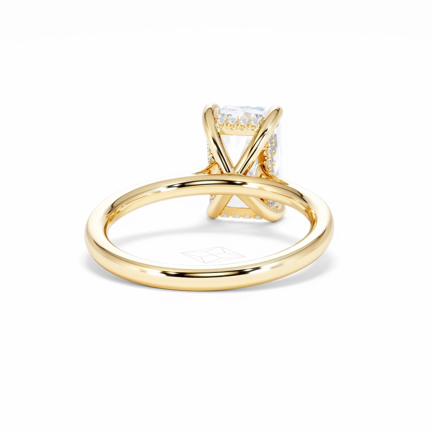Amora Radiant 3.00ct Hidden Halo Lab Diamond Engagement Ring G/VS1 Set in 18K Gold - Image 47