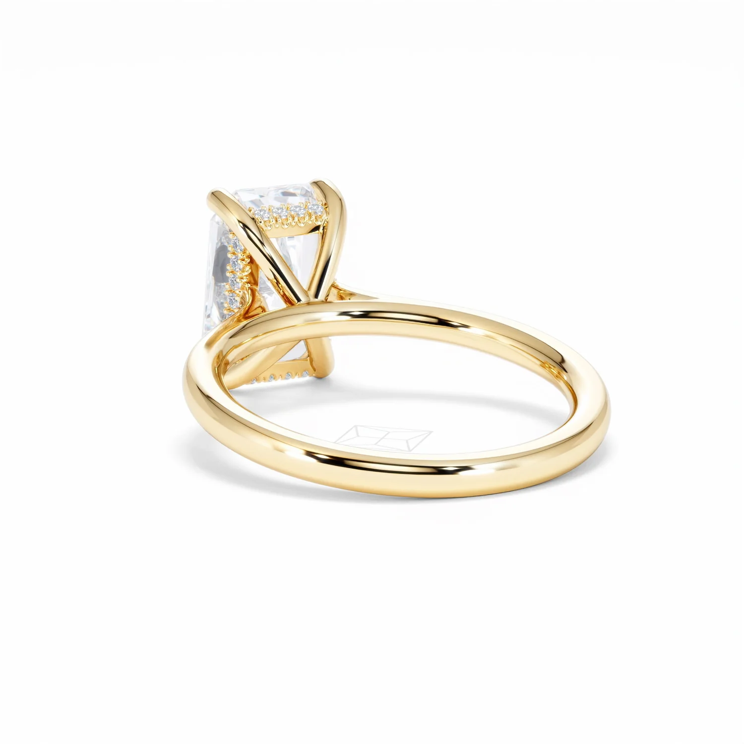 Amora Radiant 3.00ct Hidden Halo Lab Diamond Engagement Ring G/VS1 Set in 18K Gold - Image 56