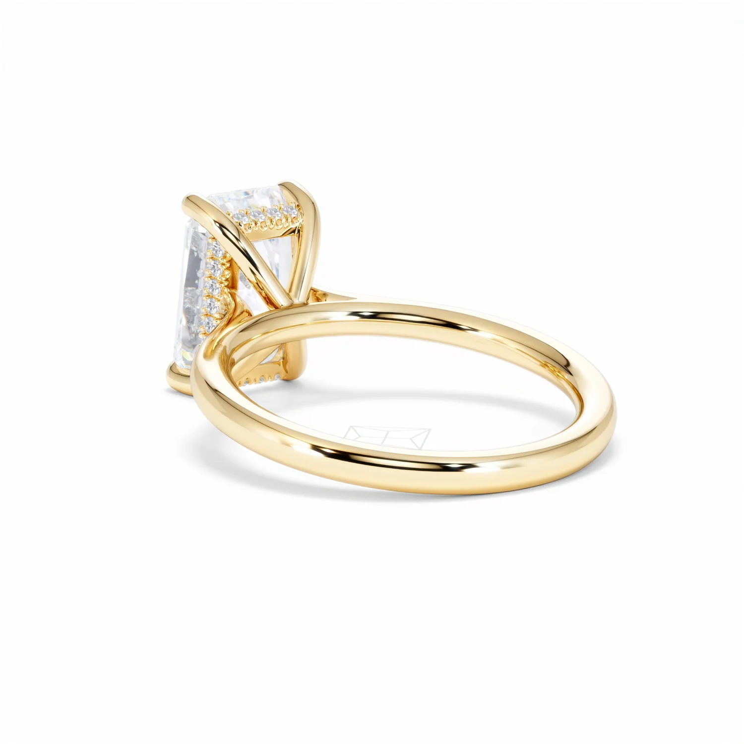 Amora Radiant 3.00ct Hidden Halo Lab Diamond Engagement Ring G/VS1 Set in 18K Gold - Image 58