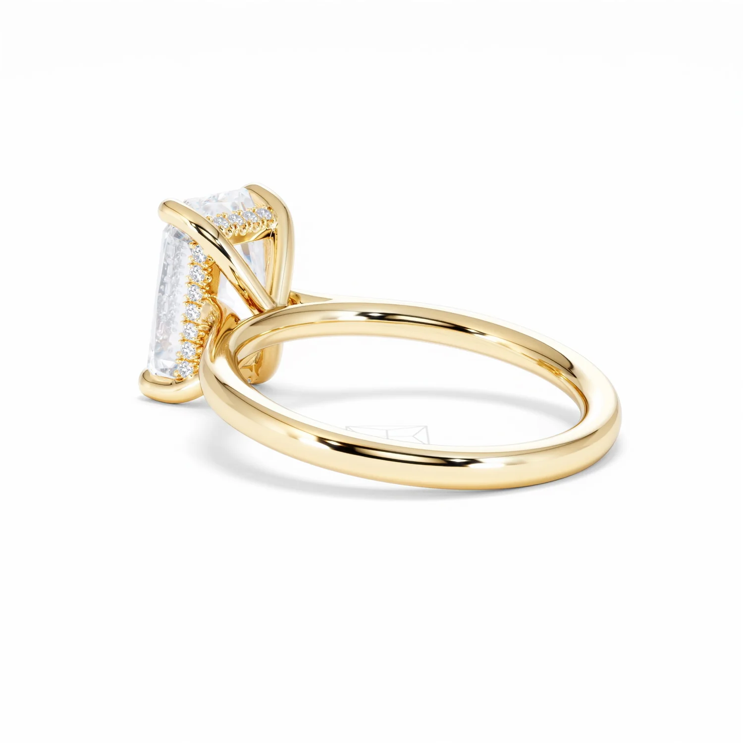 Amora Radiant 3.00ct Hidden Halo Lab Diamond Engagement Ring G/VS1 Set in 18K Gold - Image 60