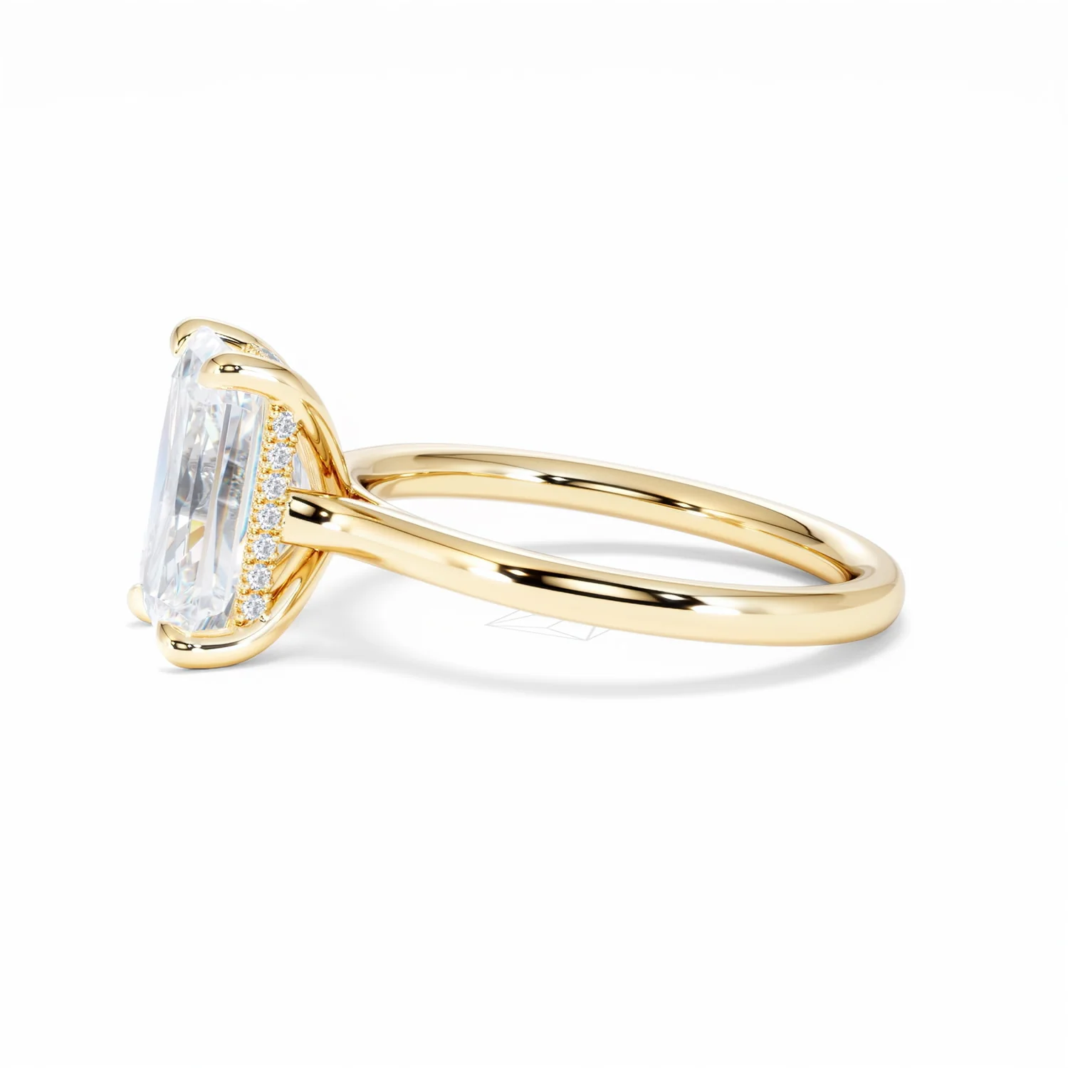Amora Radiant 3.00ct Hidden Halo Lab Diamond Engagement Ring G/VS1 Set in 18K Gold - Image 73