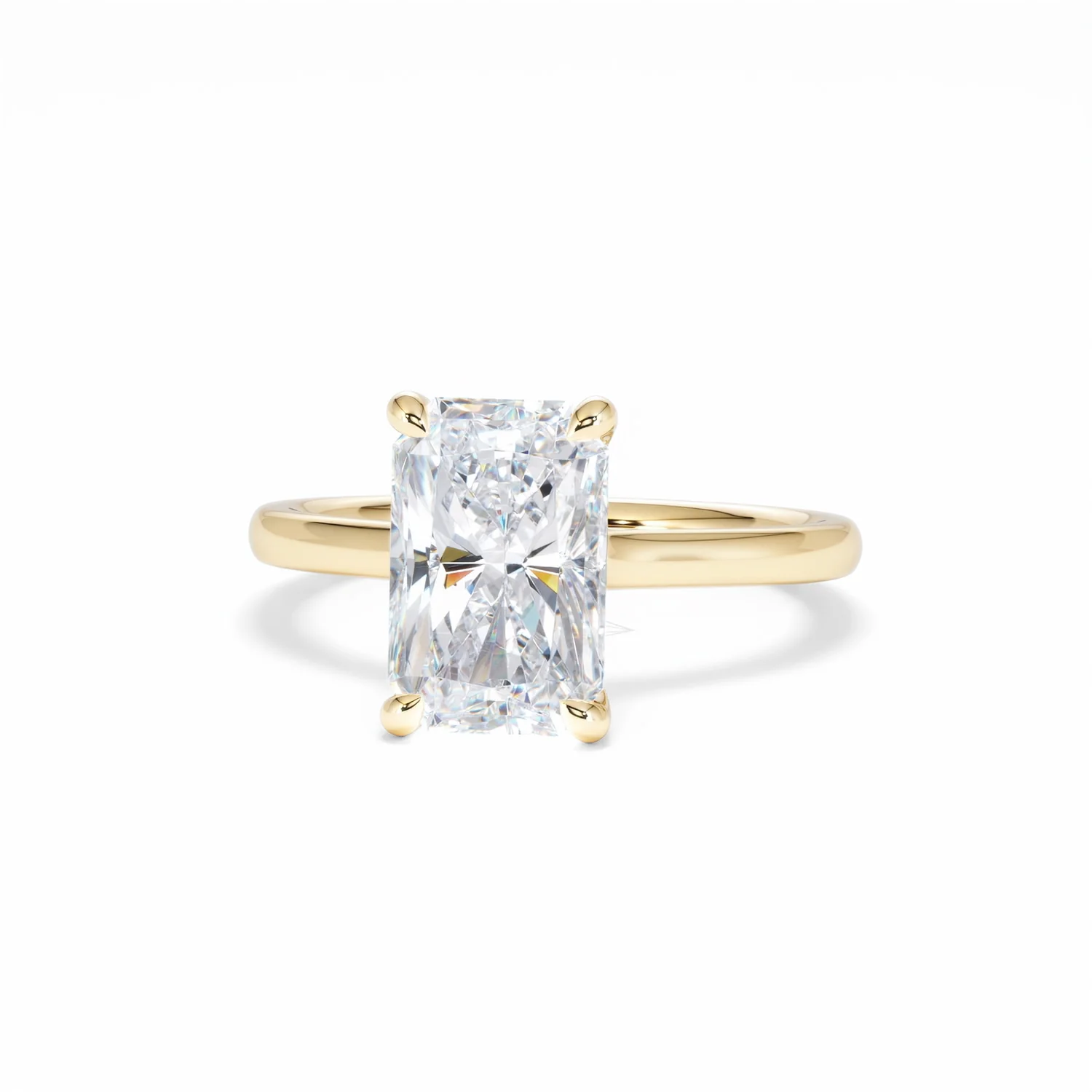 Amora Radiant 3.00ct Hidden Halo Lab Diamond Engagement Ring G/VS1 Set in 18K Gold - Image 88